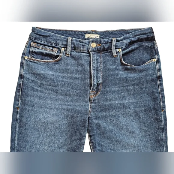 Good American Good Legs Cropped Mini Boot High Rise Jeans 12/31. - Picture 3 of 14